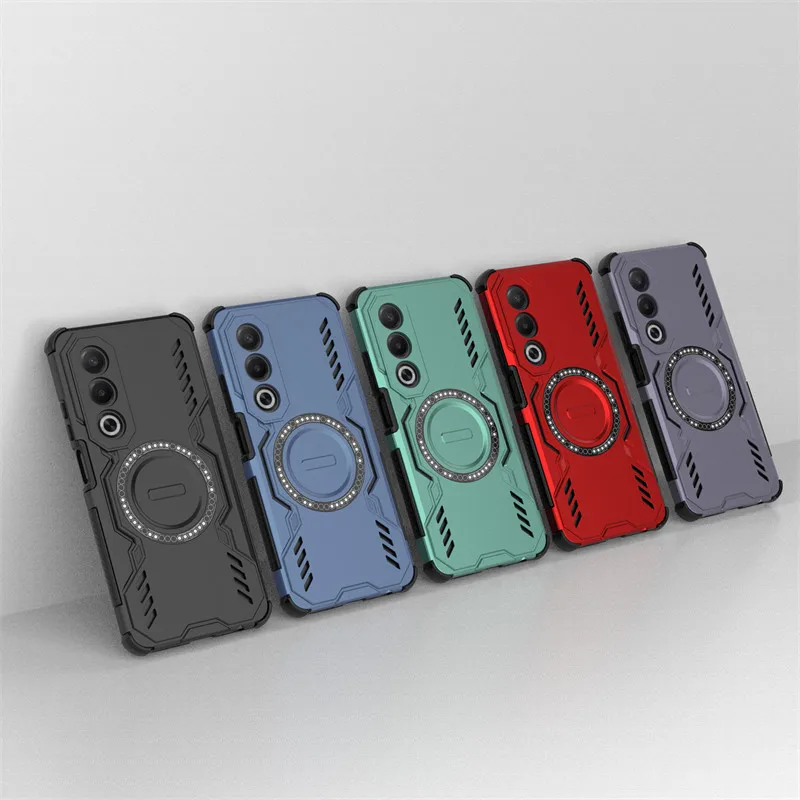Para OPPO A3 Pro funda OPPO A3 Energy K12x A80 cubierta disipación de calor carga inalámbrica magnética fundas protectoras para teléfono OPPO K12x - imagen 2