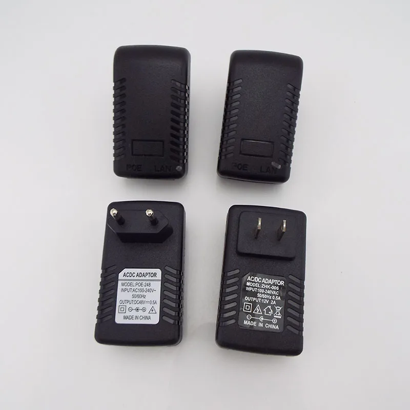 Inyector POE Ethernet DC12V 48V 15V 1A 12V 2A 24V 1A 24W CCTV adaptador de fuente de alimentación interruptor para cámara IP POE puente inalámbrico de la UE - imagen 5