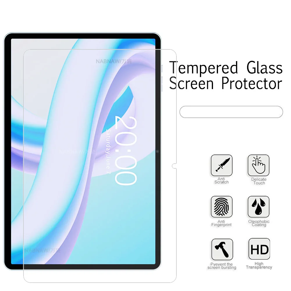 Protector de pantalla Ultra transparente a prueba de arañazos, vidrio templado para Teclast M50 Plus, película de pantalla de 10,1 pulgadas, 2 piezas - imagen 4