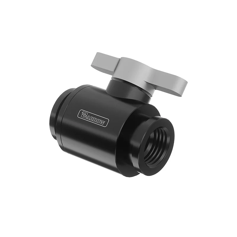 Válvula de agua Barrow para refrigeración líquida personalizada, manija plateada de sardinas G1/4 ", accesorios de agua de sellado, uso Universal, TTQFS-V1 - imagen 4