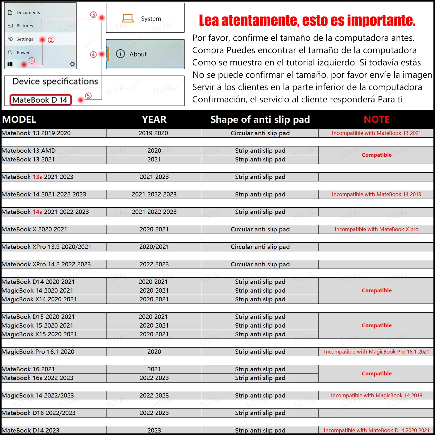 Funda de portátil para Huawei Matebook D14, D15, D16, 2023, 2022, 2021, 2020, 14, 15, 16, Matebook X Pro, 13,9, 14,2 Pro, 16,1 - imagen 3