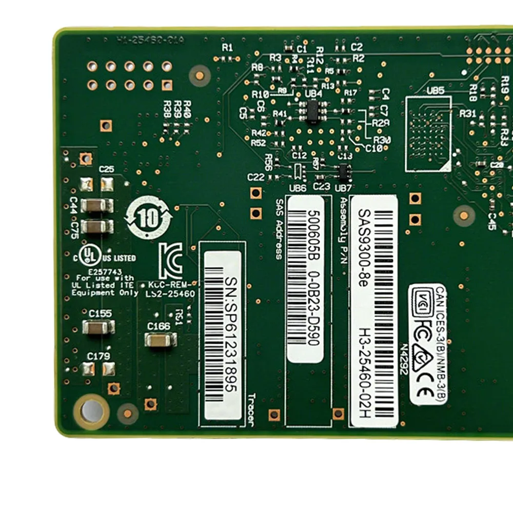 LSI SAS 9300-8e H5-25460-02H LSI00343 PCIe 3,0 X8 SAS3008 8 puertos externos 12 Gb/s SAS Host Bus adaptador SAS9300-8e tarjeta expansora - imagen 4