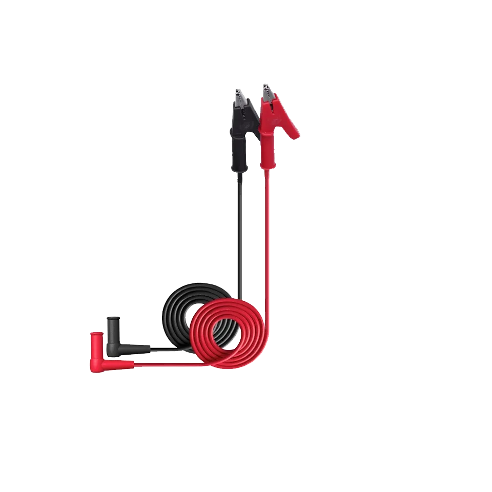 Pinza de cocodrilo de 20a 90CM a conector Banana, Cable de prueba, sonda Dual, pinza de cocodrilo de 4mm para herramienta de medición de multímetro - imagen 4