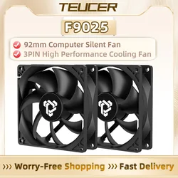 TEUCER Ventilador PC 92mm PWM 1300RPM Hidráulico Silencioso