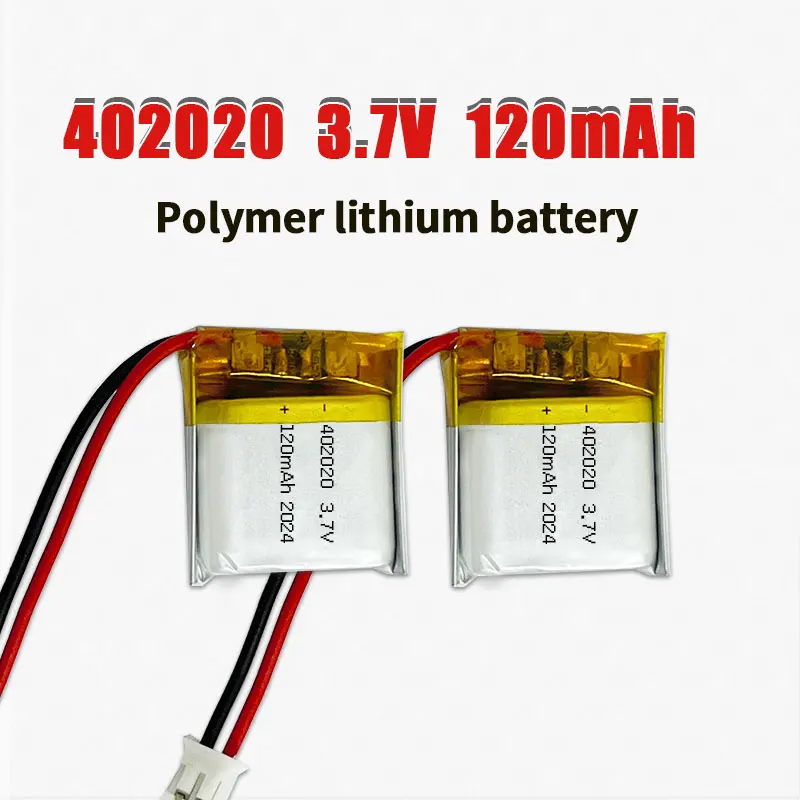 402020 Batería de polímero de litio Li Po 3.7V 120mAh 042020 Baterías de iones de litio para teléfono inalámbrico Bluetooth Mouse Auriculares Altavoz