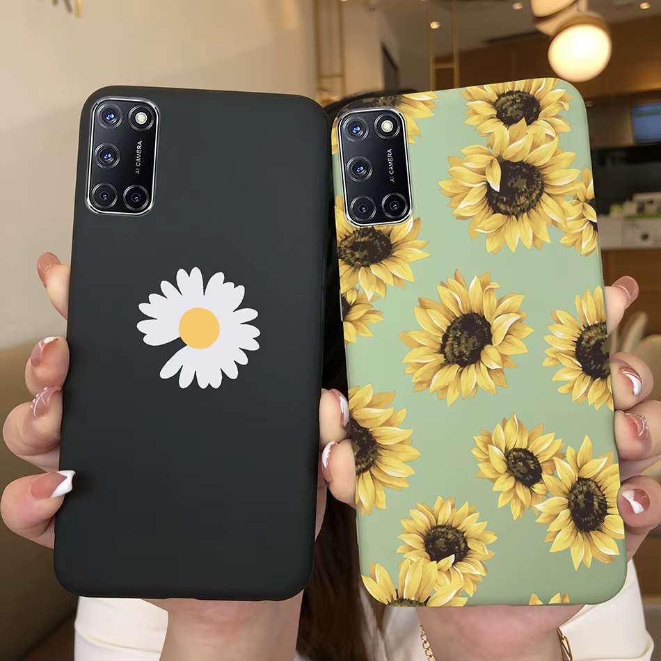 Funda silicona Oppo A52 A72 A92 – Dibujos animados corazón pintado - imagen 3