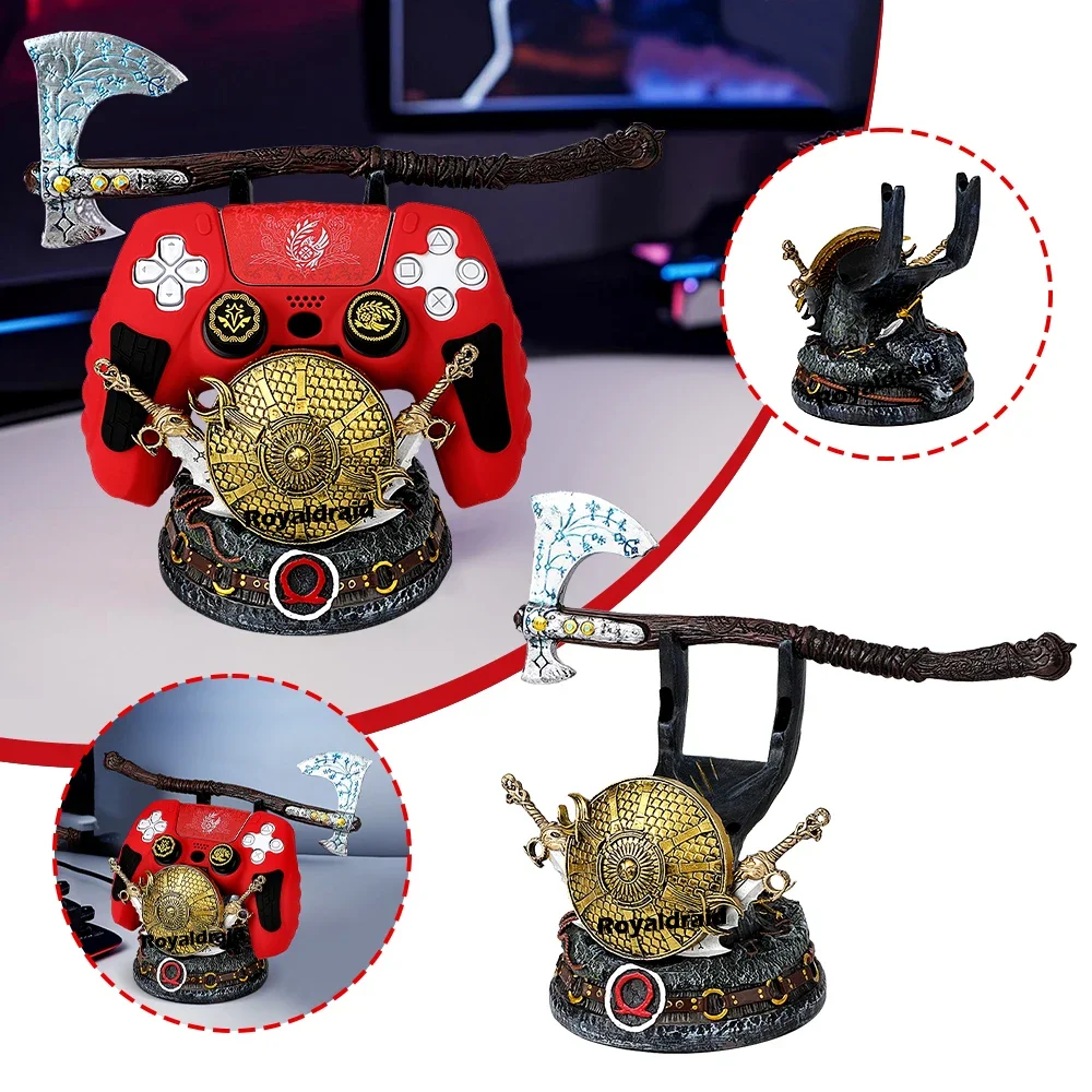 Nuevo soporte creativo para controlador de juegos God War, soporte de decoración de escritorio para PS5/PS4/XBOX/Switch, soporte para mango de juego - imagen 3