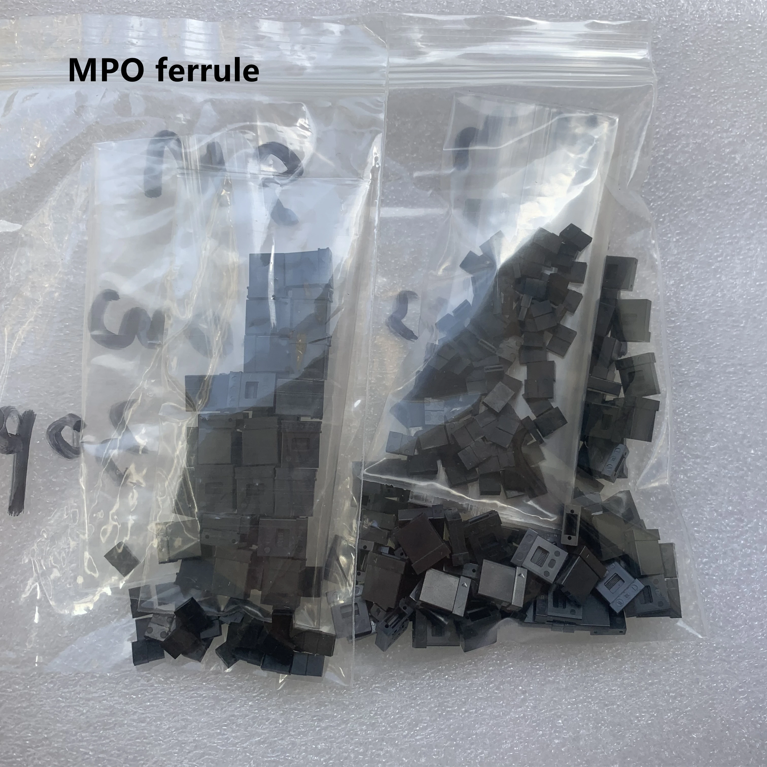 Kit de conector de fibra óptica MPO con virola, pérdida estándar hembra y masculina SM OM3 mm con bota redonda, 12 núcleos, hecho en China, 100 piezas - imagen 5