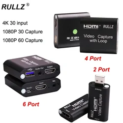 Tarjeta de captura HDMI USB para grabación en vivo de juegos