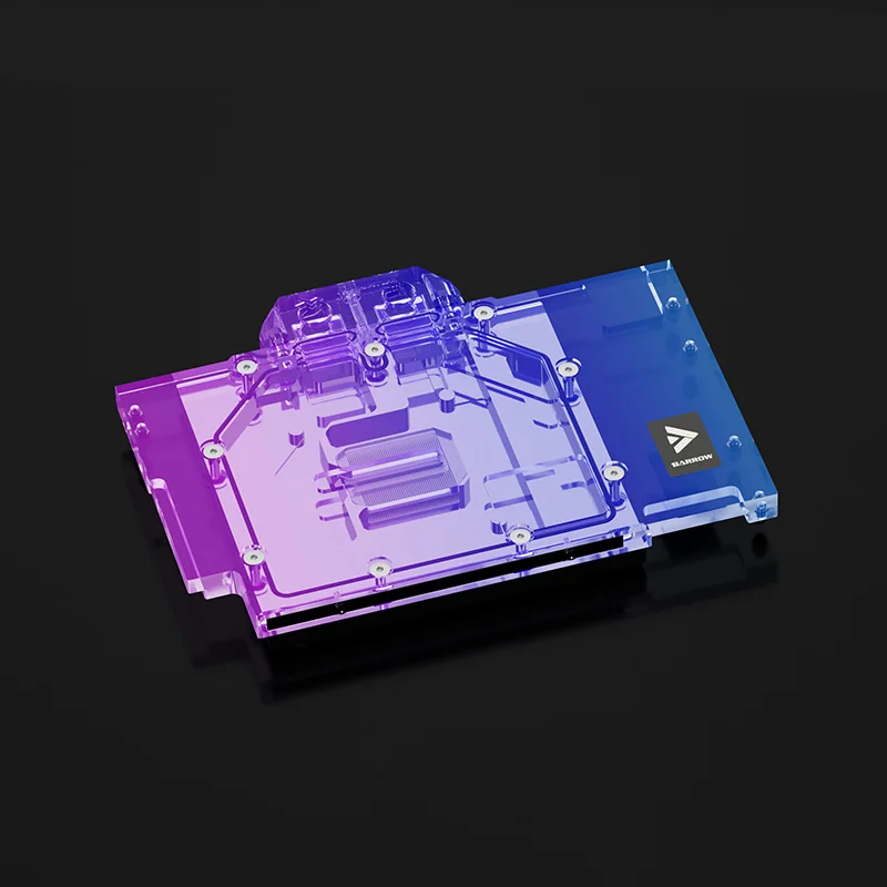 Barrow GPU bloque de agua para ASUS TUF/Strix RTX 4090 O24G/24G enfriador de tarjetas gráficas para juegos con placa posterior, BS-AST4090-PA - imagen 3