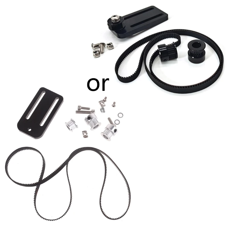 F3KE impresora 3D doble eje tornillo avance aluminio correa distribución para accesorios impresoras serie 3S