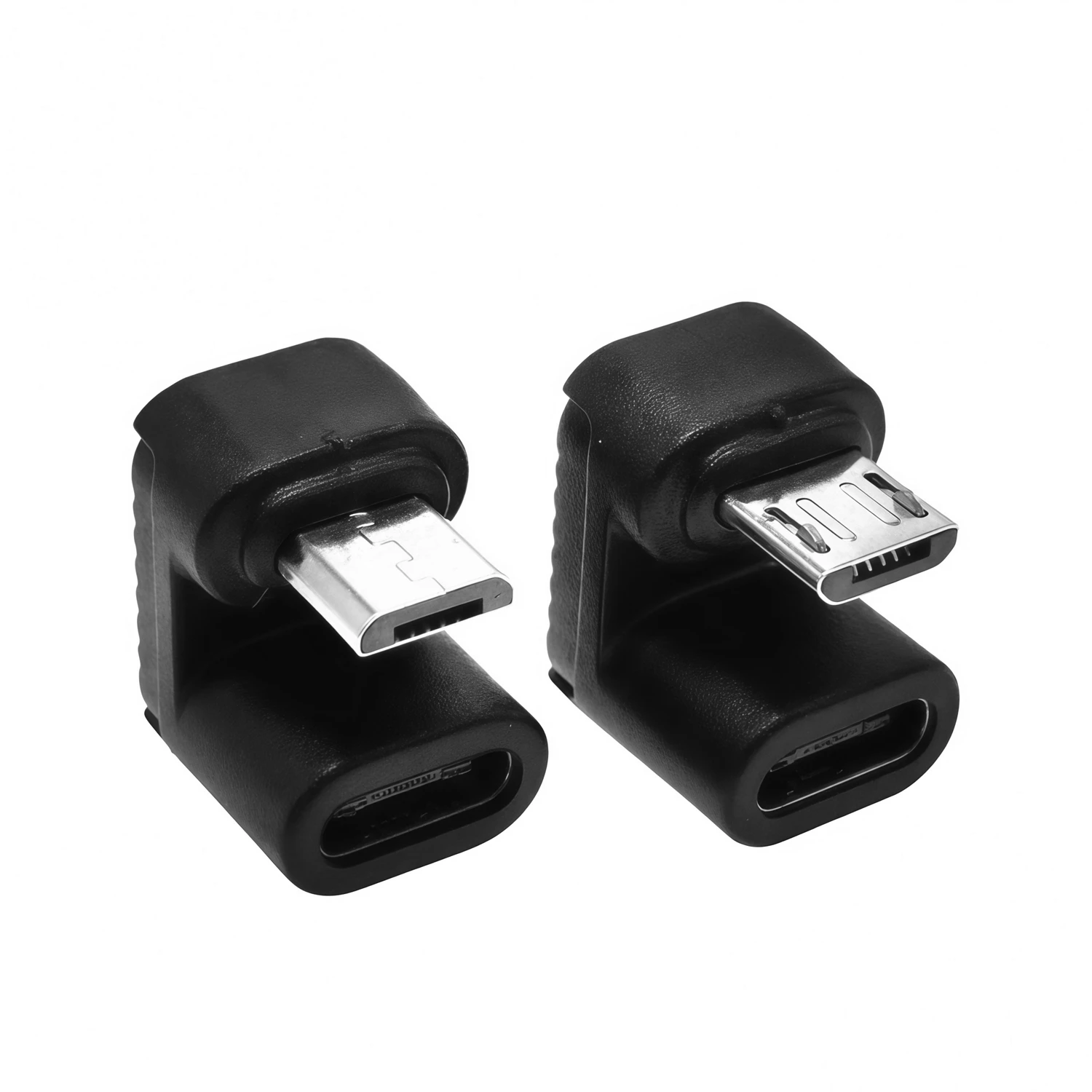 1 Uds tipo C hembra a Micro USB macho convertidor 480mbps tipo C a Micro USB ángulo de 90 grados para conector de extensión USB C - imagen 4