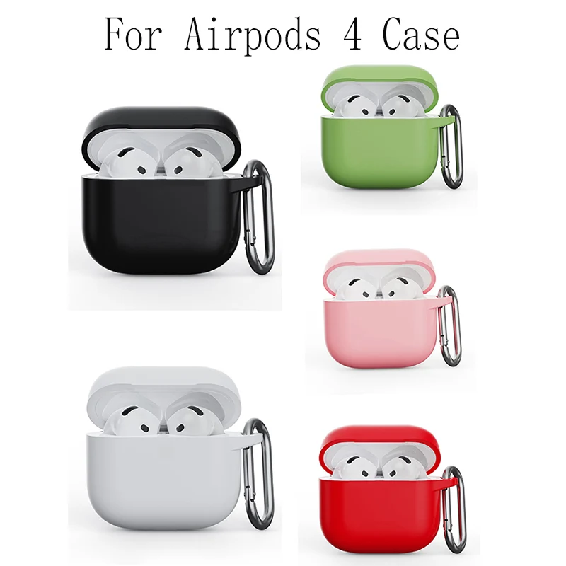 Fundas de silicona para auriculares para Airpods 4 Airpods 3 2 1, funda protectora para auriculares para Apple Airpods Pro 2, fundas para Airpods