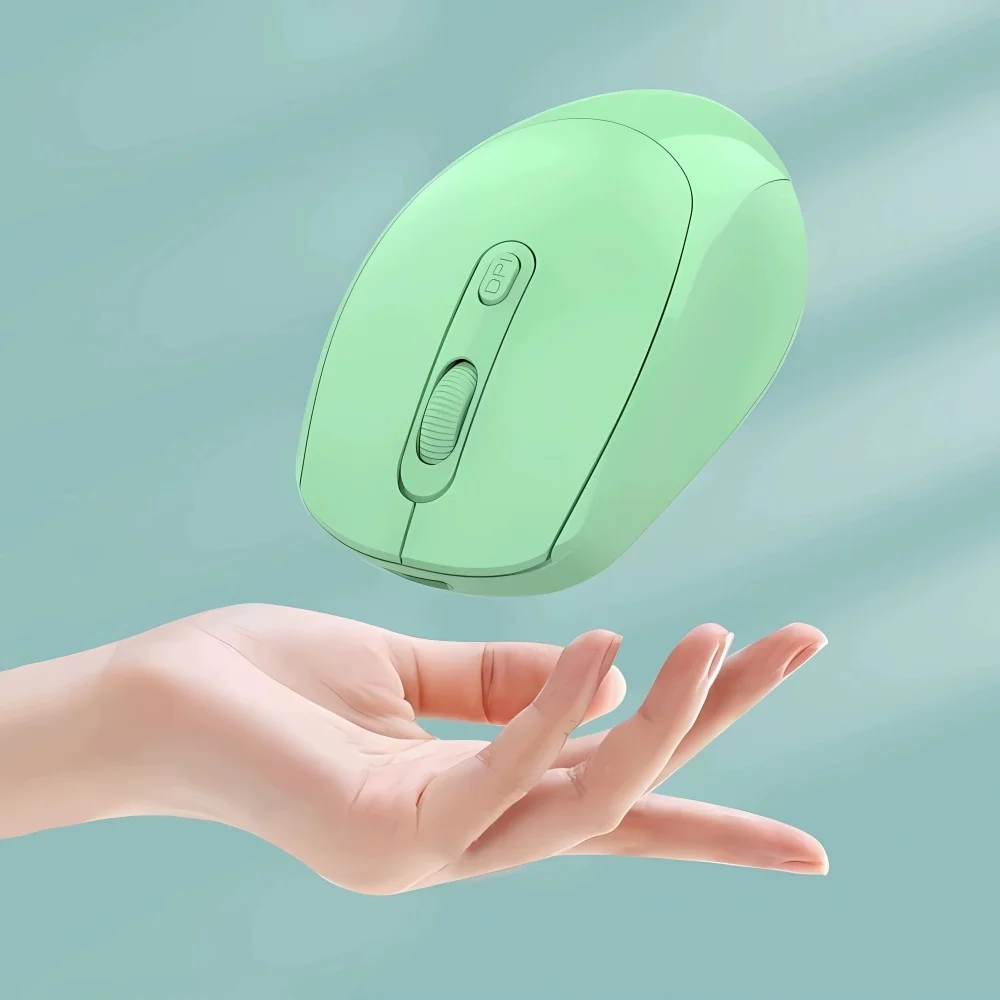 Ratón inalámbrico Bluetooth 2,4G, recargable, silencioso, diseño ergonómico para MacBook, portátil, PC, ordenador, juegos de oficina - imagen 5