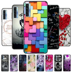 Para TCL 20L Plus Funda de silicona suave a la moda para teléfono TCL 20 5G / 20S / 20L Plus Funda bonita TPU Coque protectora