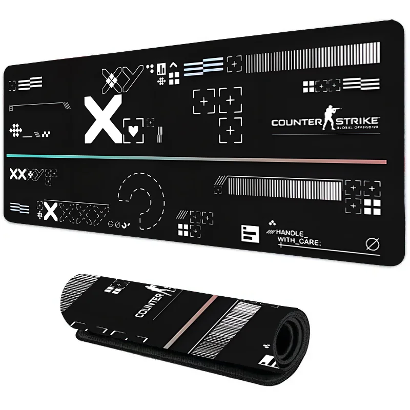 CSGO-alfombrilla de ratón de goma gruesa para oficina, juego de impresión grande, alfombrilla decorativa para teclado de ordenador, escritorio, se puede personalizar, 500x1000x3mm