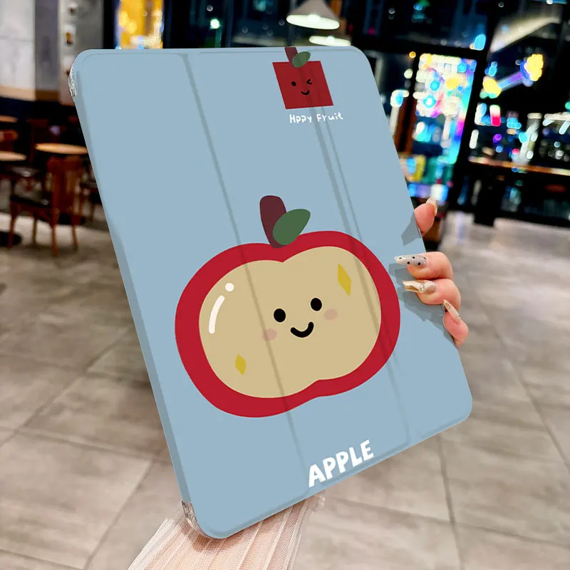 Funda para tableta Happy apple para iPad pro 10/11 pulgadas 2020/6/7th /8th /Air 3rd/Air 4th/9th gen/Air 5th Gen 2022/Air 11 anticaída - imagen 4
