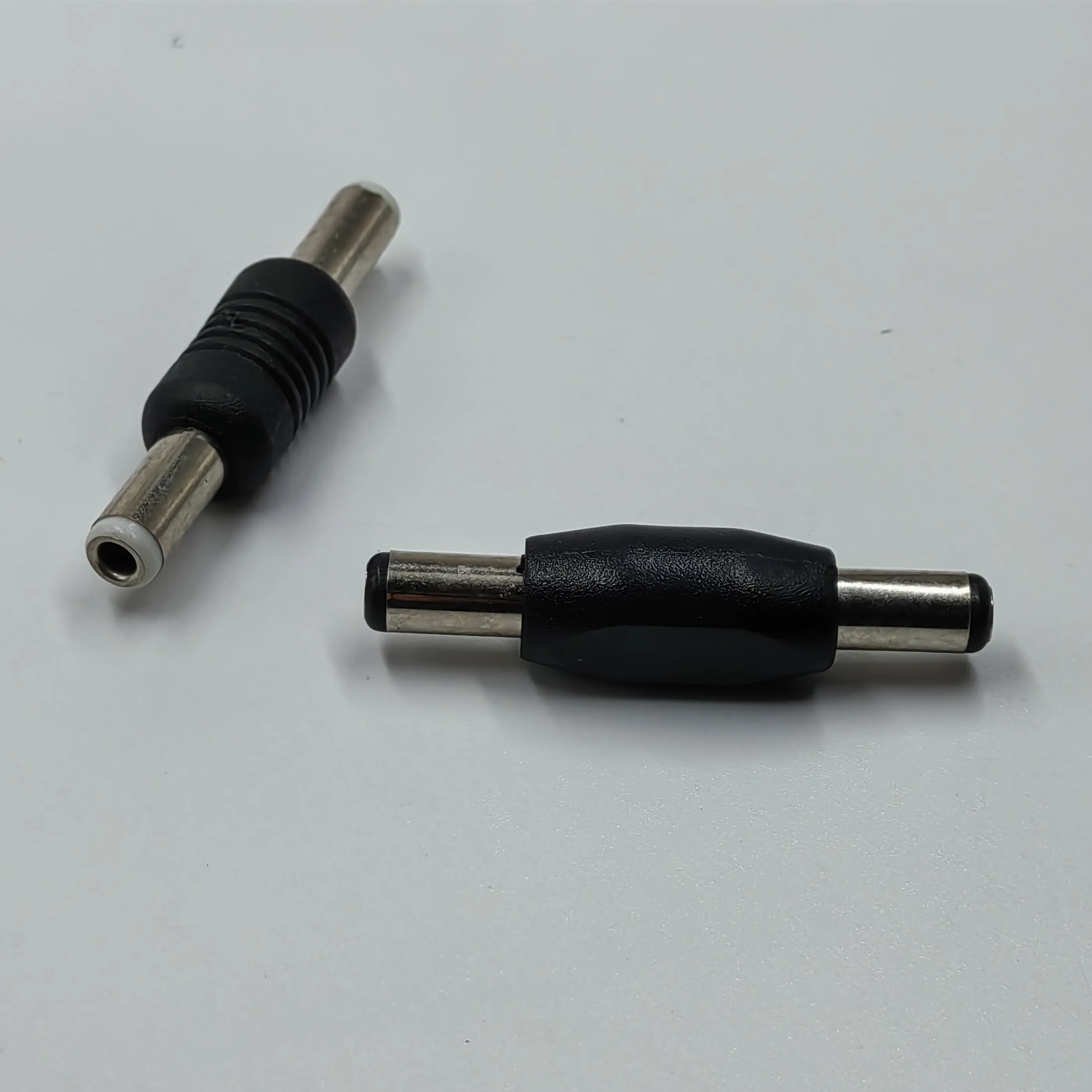 Adaptador macho a macho DC 5,5*2,1mm, conector M/M de 5,5mm x 2,5mm, 5,5x2,1mm, 5,5*2,5mm, paquete de 2