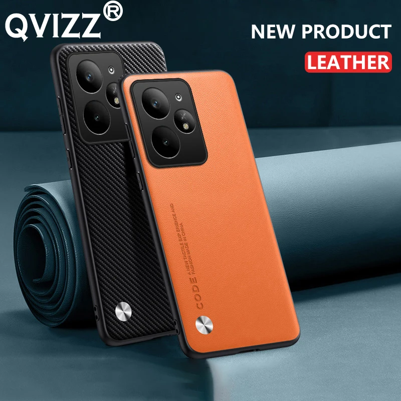 Funda de cuero para OPPO Realme Neo7 Turbo 5G, fibra de carbono, silicona mate, dura, a prueba de golpes, funda completa para teléfono RealmeNeo7Turbo - imagen 3