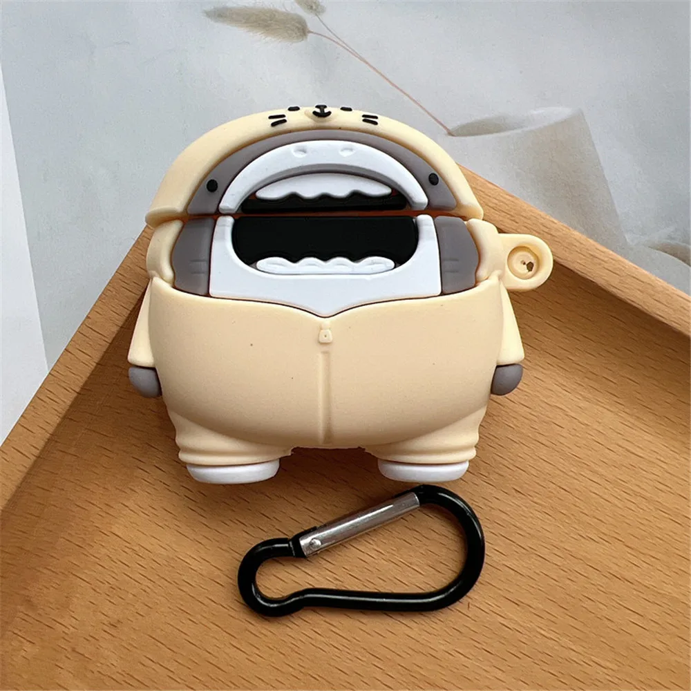 Funda protectora de silicona con dibujos animados 3D Diy para Huawei SE2 SE3, funda protectora para auriculares inalámbricos SE3, funda con gancho - imagen 2