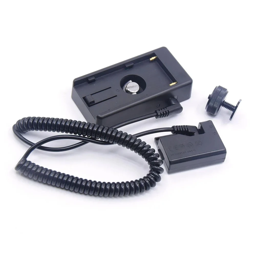 Kit de placa adaptadora de batería, acoplador DR-E10 CC, LP-E10, NP F550, F750, F960, para Canon EOS T5, T6, X70, X80, 1300D, 1500D - imagen 3