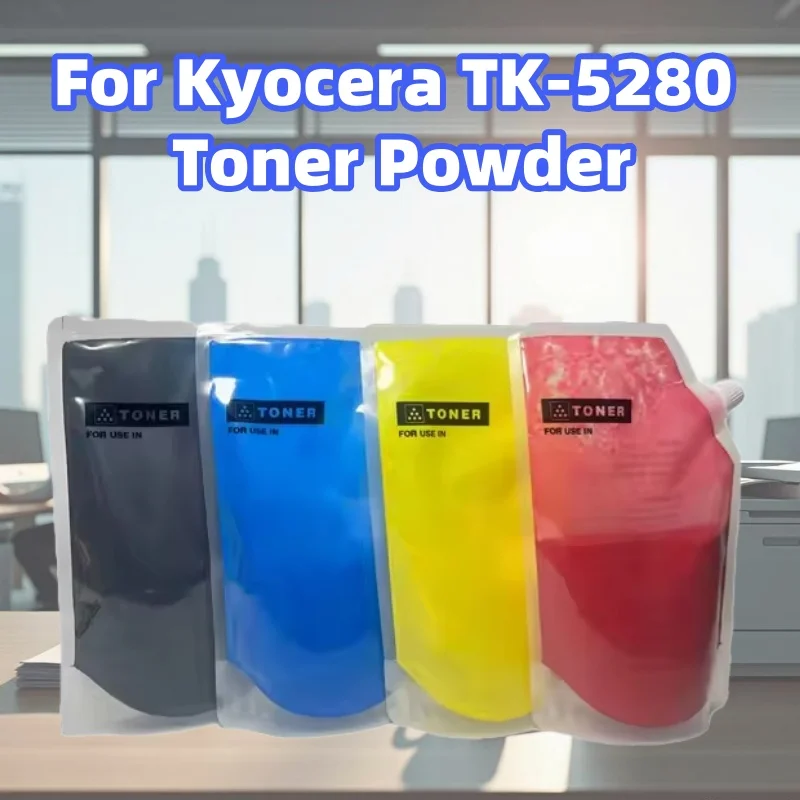 Polvo de tóner de 300 g/unidad Compatible con Kyocera ECOSYS M6235cidn M6635cidn P6235cdn MFP impresora TK-5280 recarga de polvo de tóner