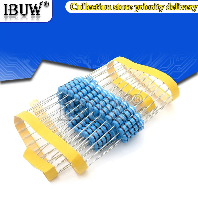 20 piezas resistencia de película metálica de 2W 1% 1R ~ 1M 2.2R 4.7R 10R 22R 47R 100R 220R 470R 1K 10K 100K 2,2 4,7 10 22 47 100 220 470 ohm - imagen 2