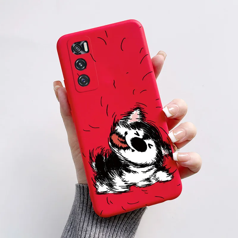 Para Coque Vivo V20 SE Funda bonita de silicona de dibujos animados Funda trasera de teléfono para Vivo V20 SE V2022 V2023 V20SE Fundas de parachoques suave Funda - imagen 4