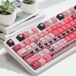 Shugo Chara – Teclas PBT para teclado mecánico, perfil Cherry