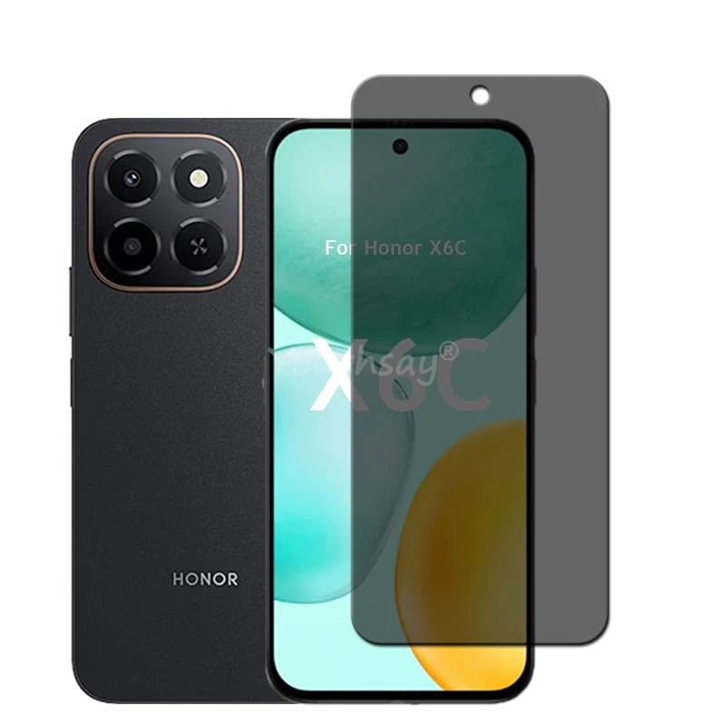 Vidrio de pantalla de privacidad para Honor X6C, Protector antiespía de vidrio, película de pantalla Honor X6C, vidrio templado, película Honor X6C - imagen 2