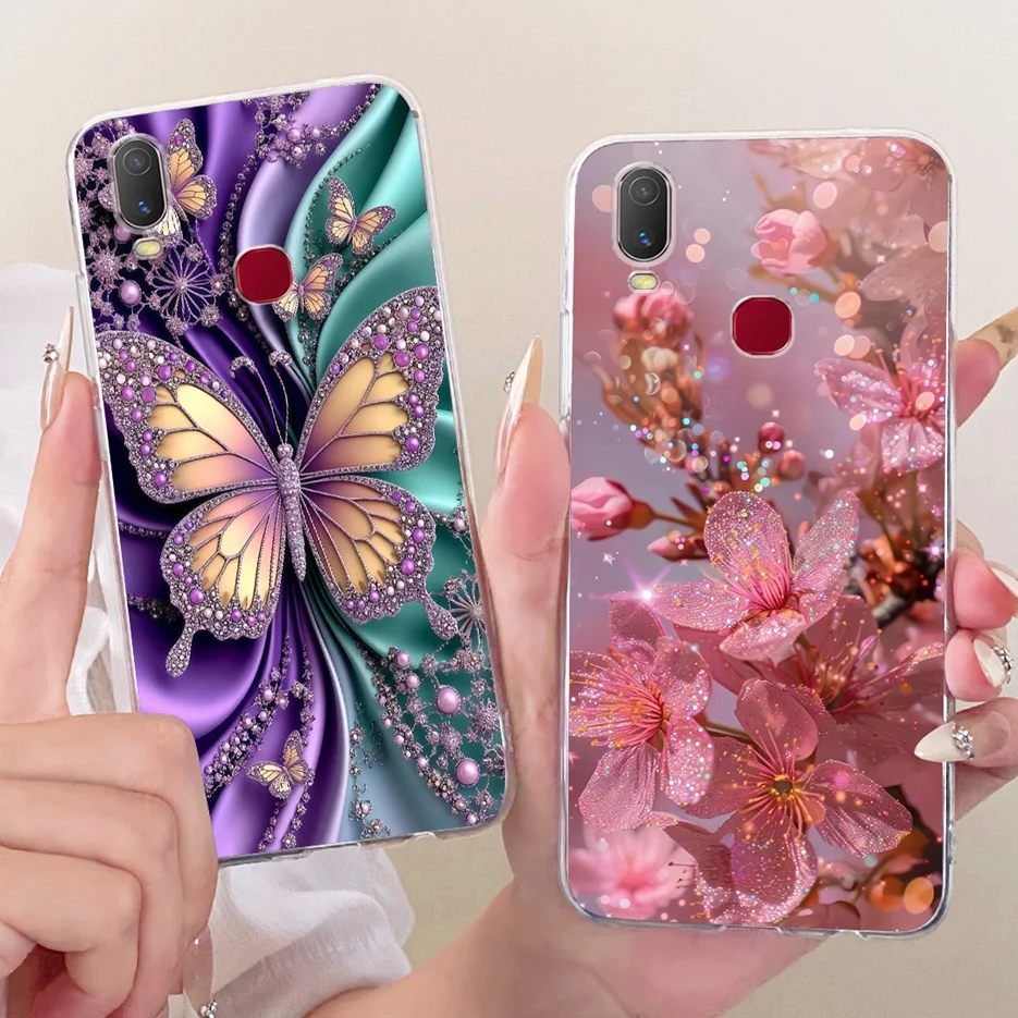 Para Vivo Y11 2019 funda 1906 hermosa mariposa cubierta pintada funda de teléfono de silicona suave para Vivo Y12 Y15 Y17 VivoY11 VivoY12 bolsas - imagen 5