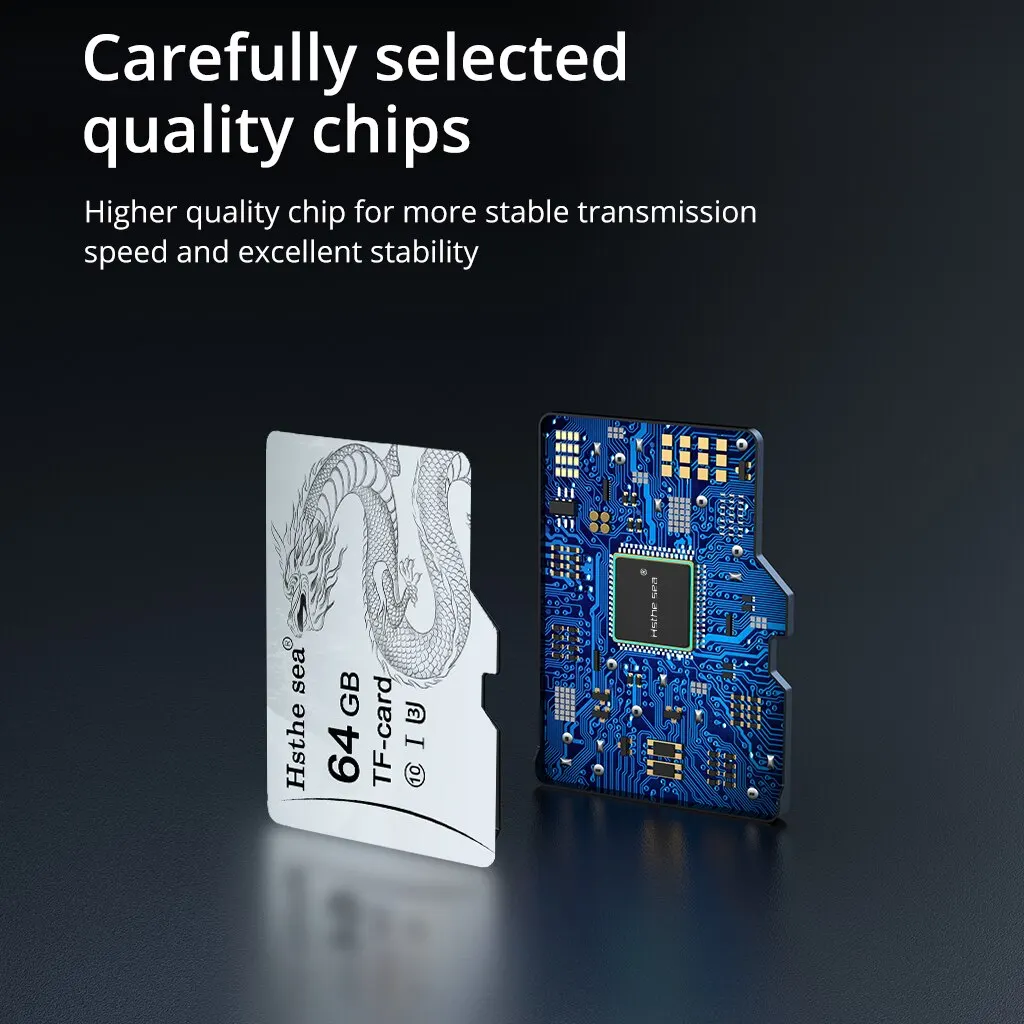 Tarjeta Mini SD Hstthe Sea 64GB U3 A1 Class10 para teléfonos móviles Drones Equipo de Vigilancia TF tarjeta 128GB U3 tarjeta de memoria 32GB U1 - imagen 4