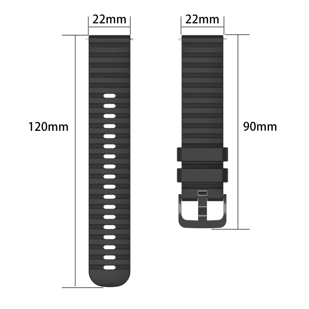 Correa inteligente deportiva de silicona de 22mm para SUUNTO Run/RACE S/Ocean/VERTICAL/5 9 PEAK PRO, pulsera de repuesto para correas de reloj Xiaomi/Redmi - imagen 5
