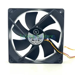 Thermaltake TT-1225 Ventilador silencioso para PC de 120 mm, 3 pines