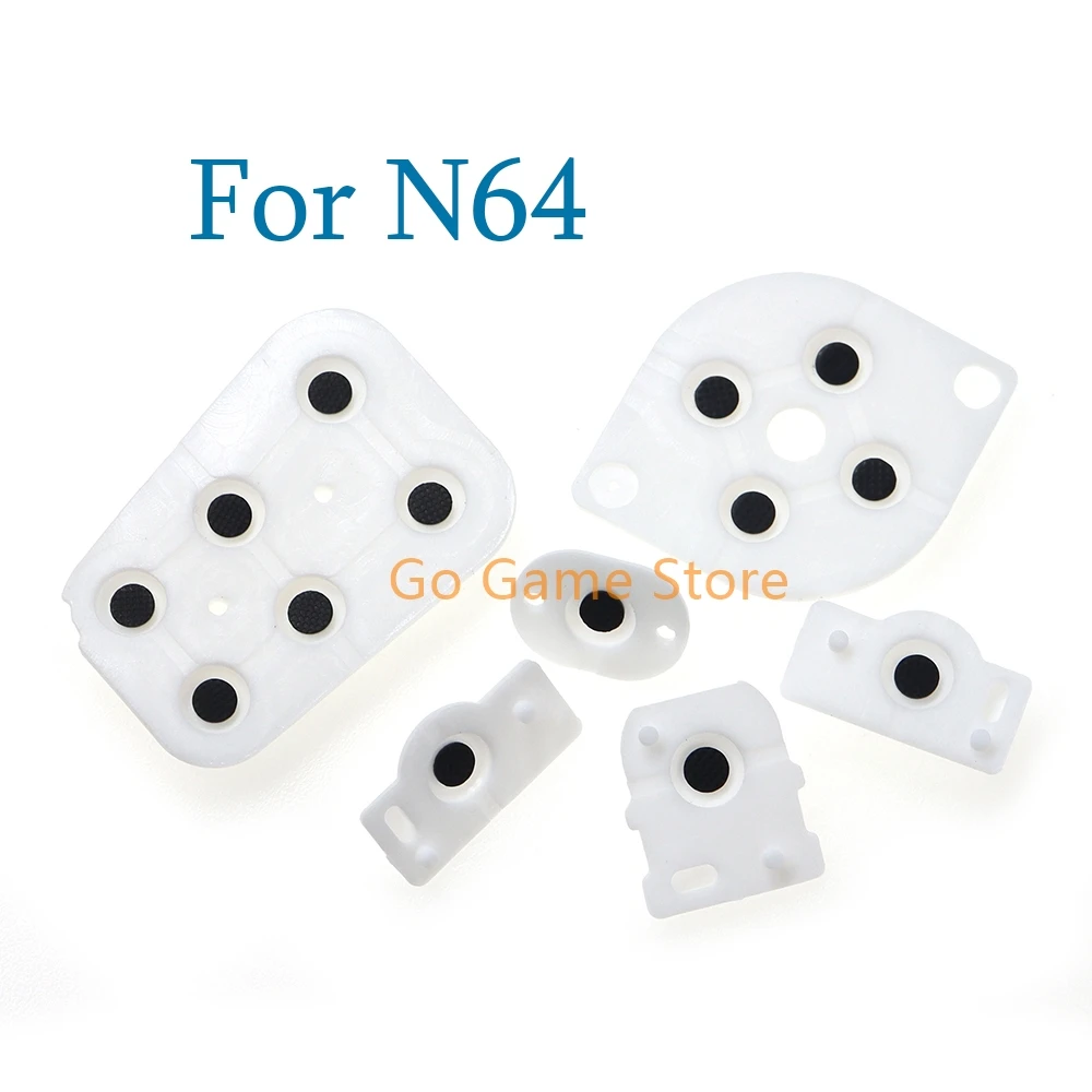 2 set/lote para controlador N64 Joy Pad almohadilla de silicona botón conductor piezas de reparación de goma