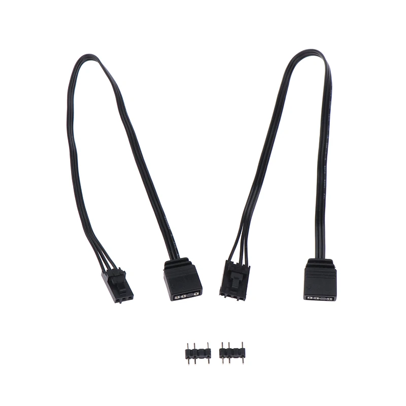 Cable adaptador para Corsair RGB a ARGB estándar, conector adaptador de 4 pines, 3 pines, 5V, línea adaptadora de controlador de barco pirata QL LL120 ICUE - imagen 4