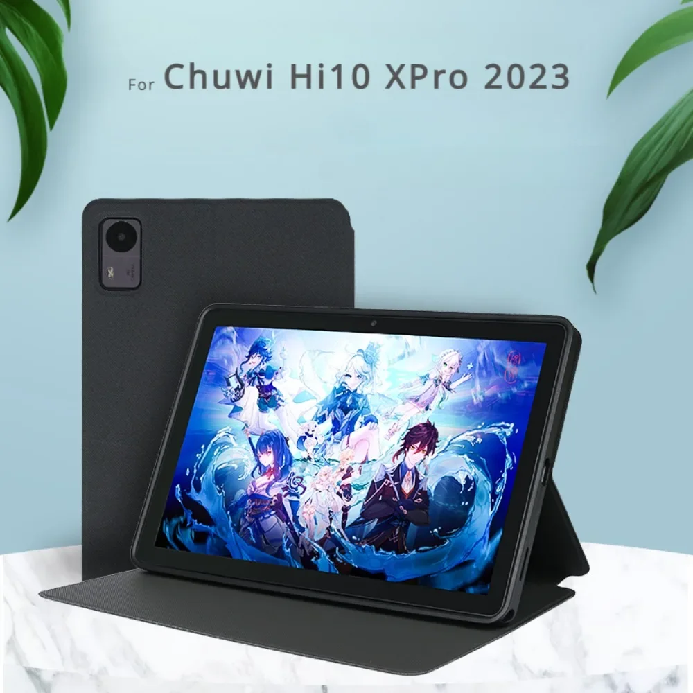 Funda inteligente para tableta Chuwi Hi10 XPro 2023, Funda de cuero Pu tipo Folio plegable de 10,1 pulgadas con carcasa protectora para despertador y apagado automático