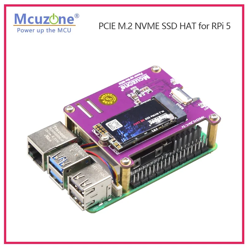 MPS2242, PCIE M.2 NVME SSD HAT para Raspberry Pi 5, compatible con 2230 2242 Gen3 - imagen 4