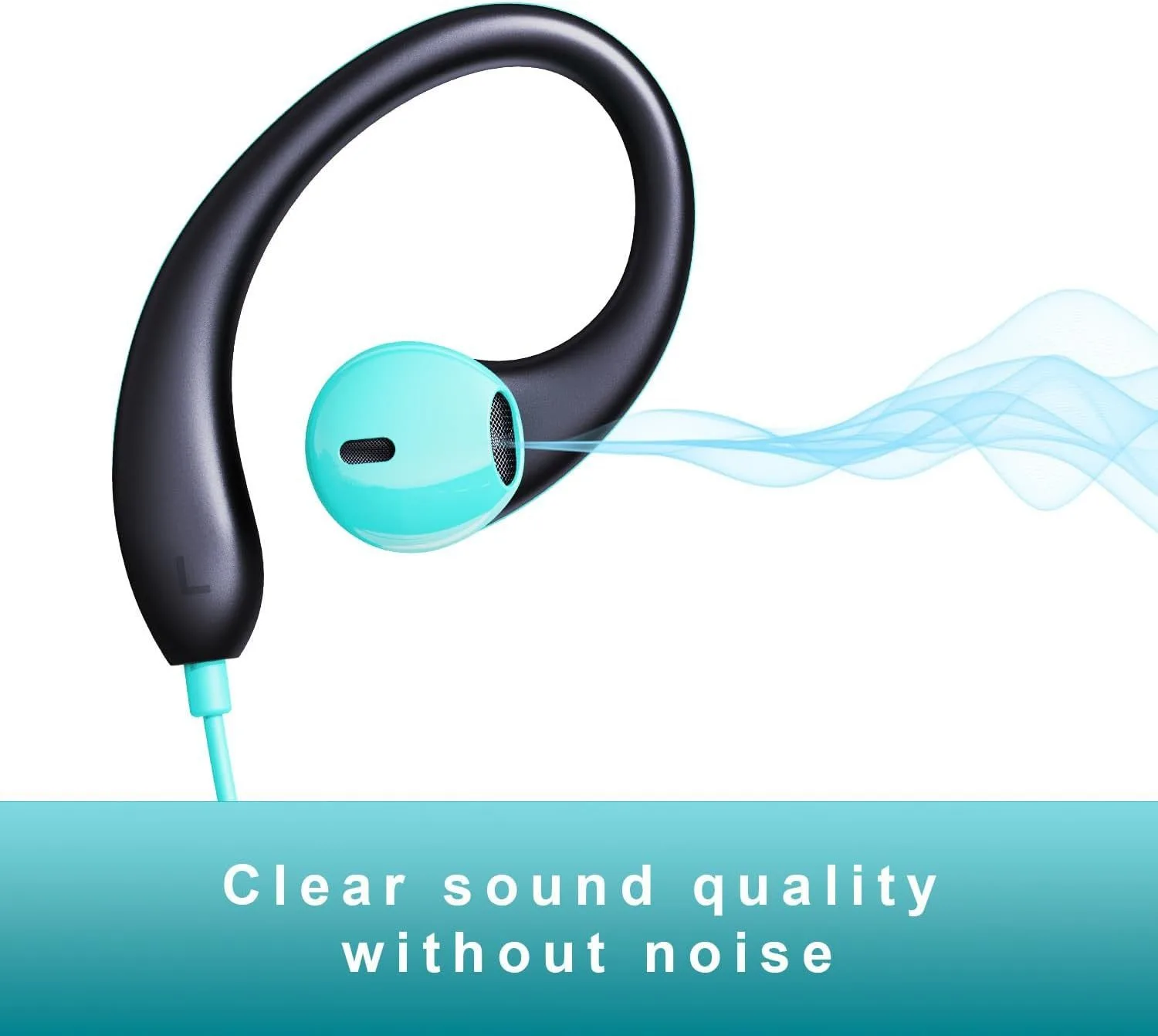 # Nuevos auriculares deportivos para colgar en la oreja de 3,5mm, auriculares con cable con gancho para la oreja para iPhone, Xiaomi, Smartphone, auriculares intrauditivos con micrófono HD - imagen 3