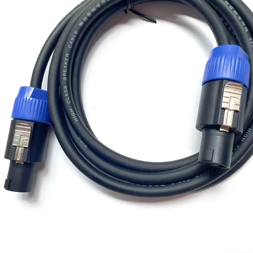 Speakon macho a Speakon macho profesional 2 mm2 Cable de altavoz DJ con bloqueo giratorio para amplificador de escenario de Audio Ohm proyecto XLR - imagen 5