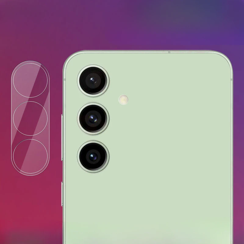 Protector de lente de cámara 3D para Samsung Galaxy S24 FE 5G, Protector de pantalla de lente para Samsung S24FE, cubierta de vidrio templado - imagen 3