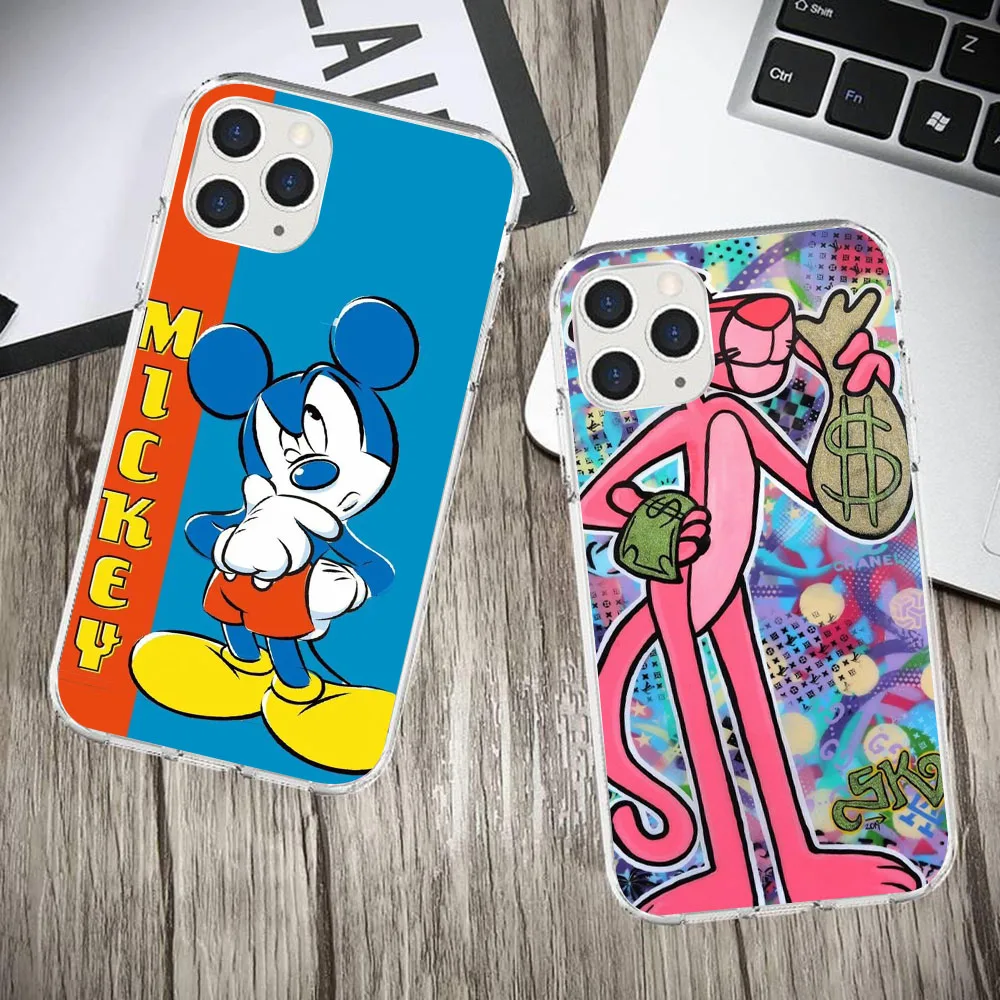 Funda de silicona suave para VIVO Y21 Y21S Y33S Y53 Y35 Y22S Y16 Y02S Y01 X80 V25 Pro MK-40 Mickey Doodle - imagen 5