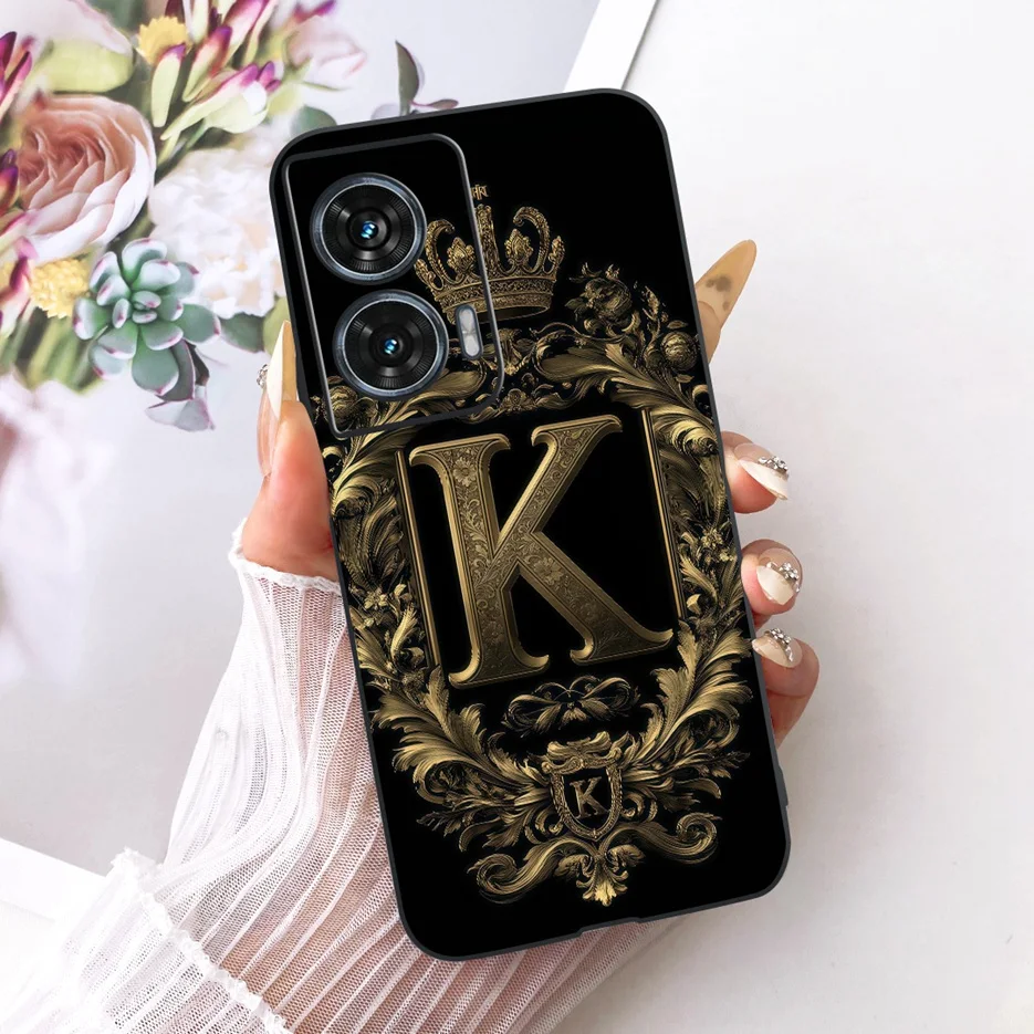 Para Motorola Edge 50 Fusion 5G funda XT2429-1 nuevas letras de lujo funda de teléfono suave de TPU para Motorola G96 MotoG96 Fundas parachoques - imagen 5