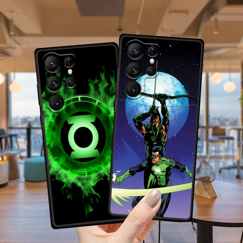 G-greens l-lanterns negro suave para Samsung Galaxy S24, S23, S22, S21, S20 FE, S10, S10E Plus, Ultra Pro Lite, 5G - imagen 2