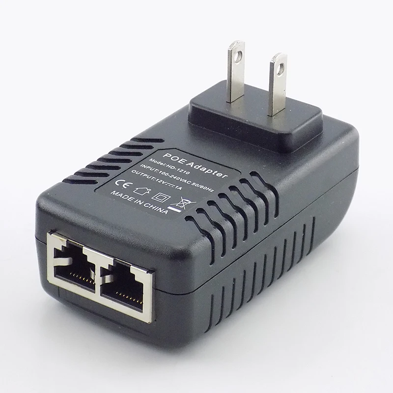 Adaptador de fuente de alimentación inalámbrico para cámara IP CCTV, inyector POE de pared, 12V, 1A, enchufe de EE. UU./UE, A7 - imagen 4