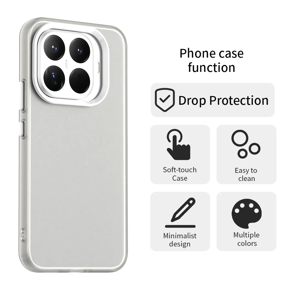 Para Xiaomi 15T Pro Funda Xiaomi 15T Pro Funda Coque mate translúcido PC Color caramelo teléfono Bumpe Xiaomi Mi 15T Pro - imagen 5