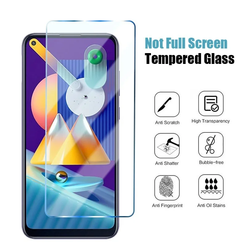 Protector de pantalla para Samsung galaxy A51, A52, A71, A72, A21S, vidrio Protector para Samsung galaxy A32, A22, A12, A70, A50, A40, 4 Uds. - imagen 4