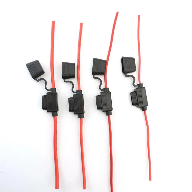 Fusible de tipos en línea de hoja de coche, resistente al agua, funda de soporte a prueba de agua, grifo de Motor, Blow Blo 16/14/12/10AWG, toma de interruptor de corte de cable A7