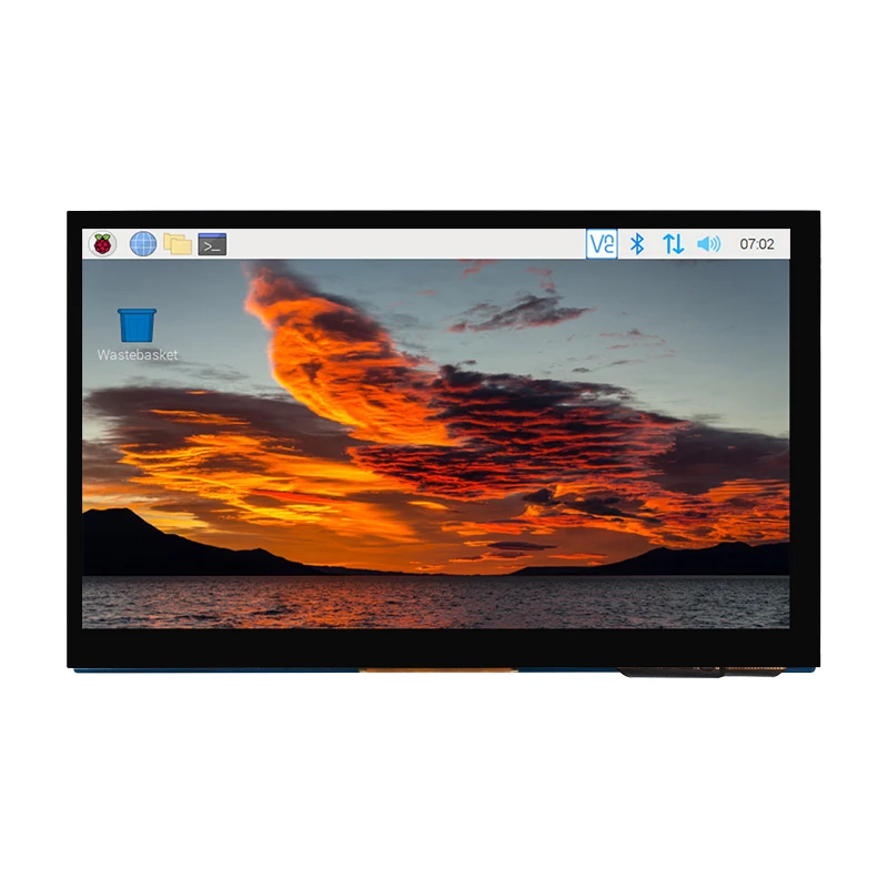 Pantalla táctil DSI IPS de 7/5 pulgadas para pantalla táctil capacitiva RPi 5, Monitor LCD de 800x480 con soporte para Raspberry Pi 5 4B 3B + 3B - imagen 5