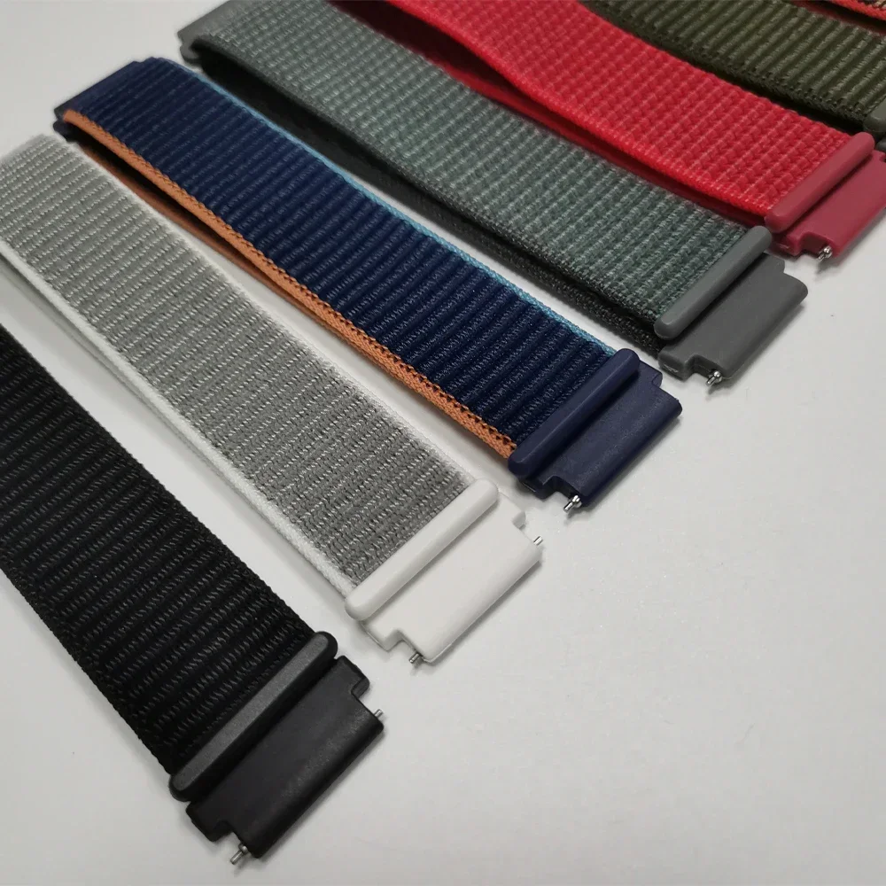 Correa deportiva con bucle de nailon de 20 a 22mm para Redmi Watch 5 bandas trenzadas Active/Lite Amazfit GTR 4 2 3Pro GTS 4 2 Mini Bip 5 3 U pulsera - imagen 3